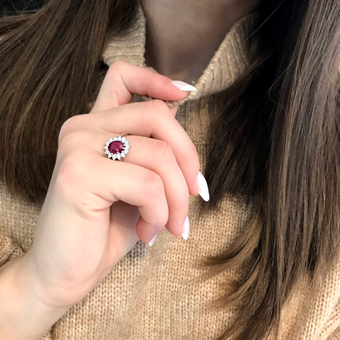 ruby jewelry ring KV29706