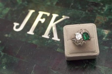 Kennedy emerald engagement ring