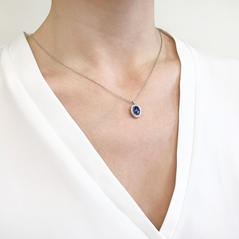 sapphire necklace DD23005