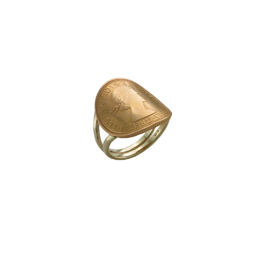 Δαχτυλίδι με χρυσή λίρα Αγγλίας