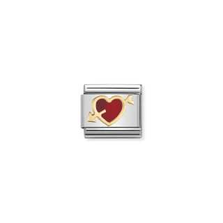 Link Nomination Love Enamel Red heart with arrow