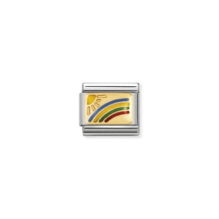 Link Nomination Plates Enamel Rainbow