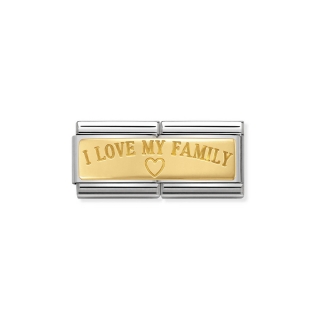 Link Nomination Double Engraved Custom I Love My Family
