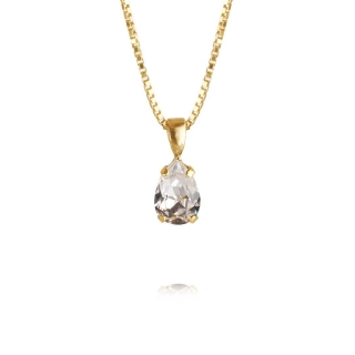 Caroline Svedbom Petite Drop Necklace Crystal