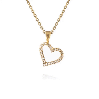 Caroline Svedbom Mini Sweetheart Necklace Gold / Crystal