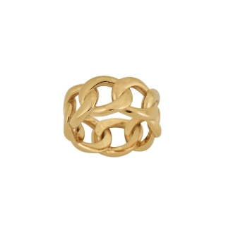 Edblad Curb Chain Ring Gold