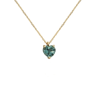 Heart shaped Sapphire pendant