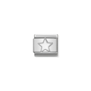 Link Nomination Symbols Enamel White Star