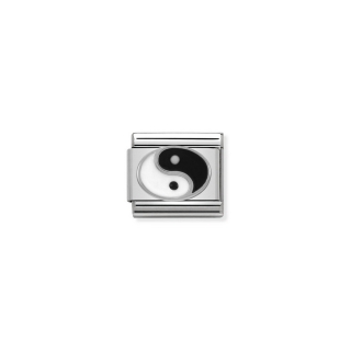 Link Nomination Symbols Enamel Ying Yang