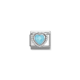 Link Nomination Turquoise Heart