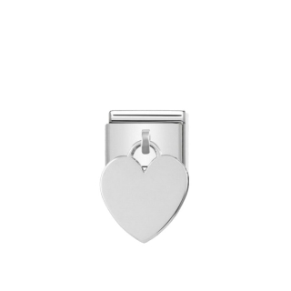 Link Nomination Charms Plates Pendant Heart