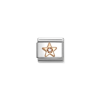 Link Nomination Symbols Star with white CZ