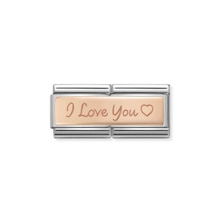 Link Nomination Double Engraved Custom I love You