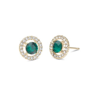 Earrings Lily and Rose Miss Miranda Emerald (Gold)