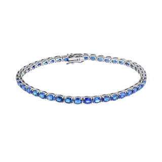 Sapphire tennis bracelet
