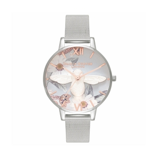 Olivia Burton Bejewelled Florals 3D Bee Demi Dial Watch