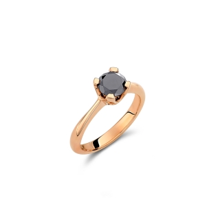 Δαχτυλίδι με μαύρο διαμάντι