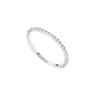 Δαχτυλίδι ολόβερο PDPAOLA White Essential Silver