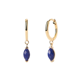 Earrings PDPAOLA Vanilla Nomad Lapis Lazuli Gold