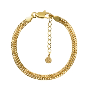 AYO Double Curb Gold Bracelet