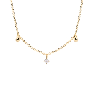 Female necklace PDPAOLA Love Triangle Gold