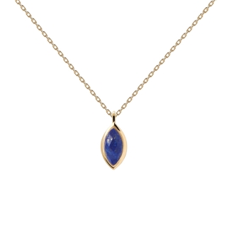 Female necklace PDPAOLA Vanilla Nomad Lapis Lazuli Gold