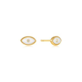 Σκουλαρίκια Evil Eye Gold Stud