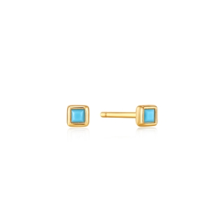 Ania Haie Turquoise Square Stud Earrings