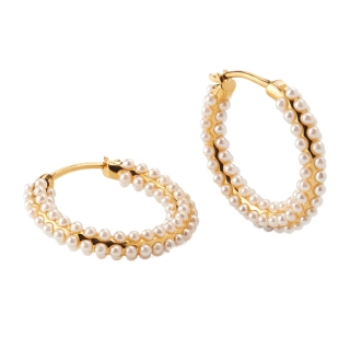 AYO Grand Afrodita Gold Hoop Earrings