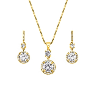 Set Necklace & Earrings Gloria Hope Gold