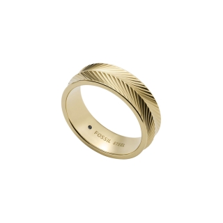 Fossil Harlow Linear Texture Ring