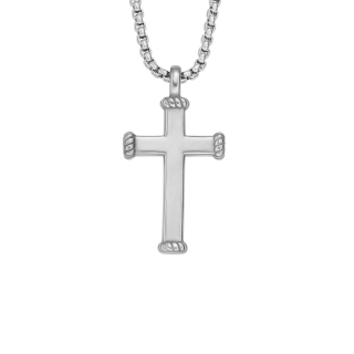 Fossil Cross Necklace