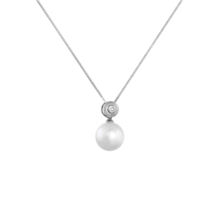 Necklace with Pearl & Diamond