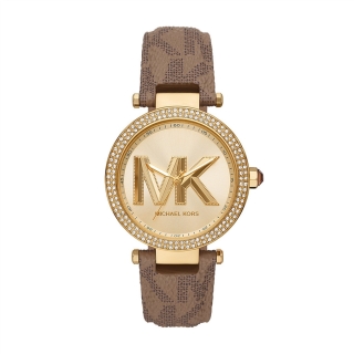 Michael Kors Parker Pave Gold-Tone and Logo