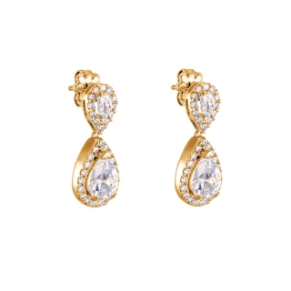Double pear earrings