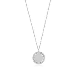 Ania Haie Rope Disc Necklace Silver