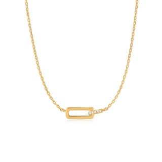 Ania Haie Gold Glam Interlock Necklace