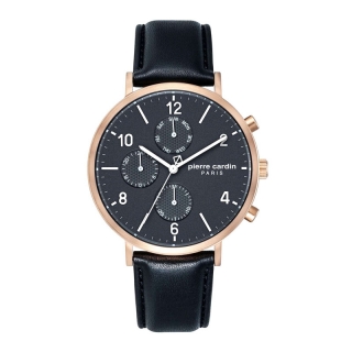 Pierre Cardin Rose Gold Leather Strap