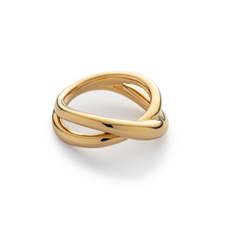 Paul Hewitt Ring Waves Twisted Gold