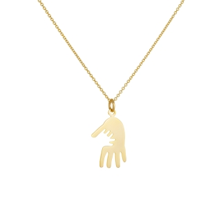Necklace with hands