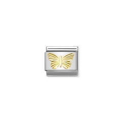 Link Nomination Classic Diamond-coated Butterfly