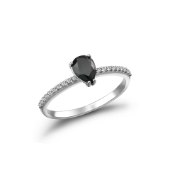 Δαχτυλίδι με μαύρο διαμάντι