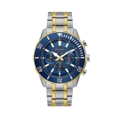 Bulova Sport Two Tone Stainless Steel Chronograph
