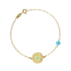 Bracelet with religious jewel