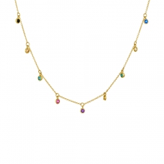 Women's raindow necklace