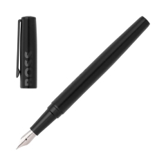 Στυλό Hugo Boss Fountain Pen Label Black