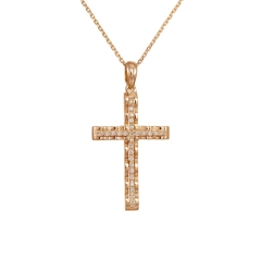 Cross with diamonds