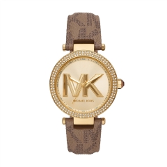 Michael Kors Parker Pave Gold-Tone and Logo