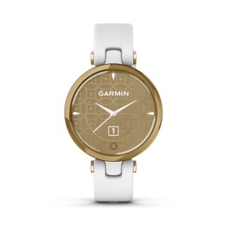 Garmin Lily Classic Light Gold & White Leather