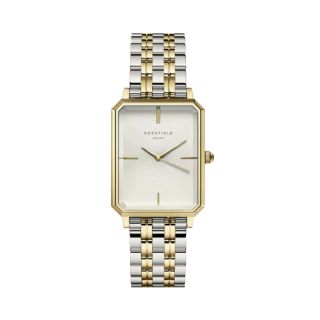 Rosefield The Elles White Sunray Steel Two Tone 22mm